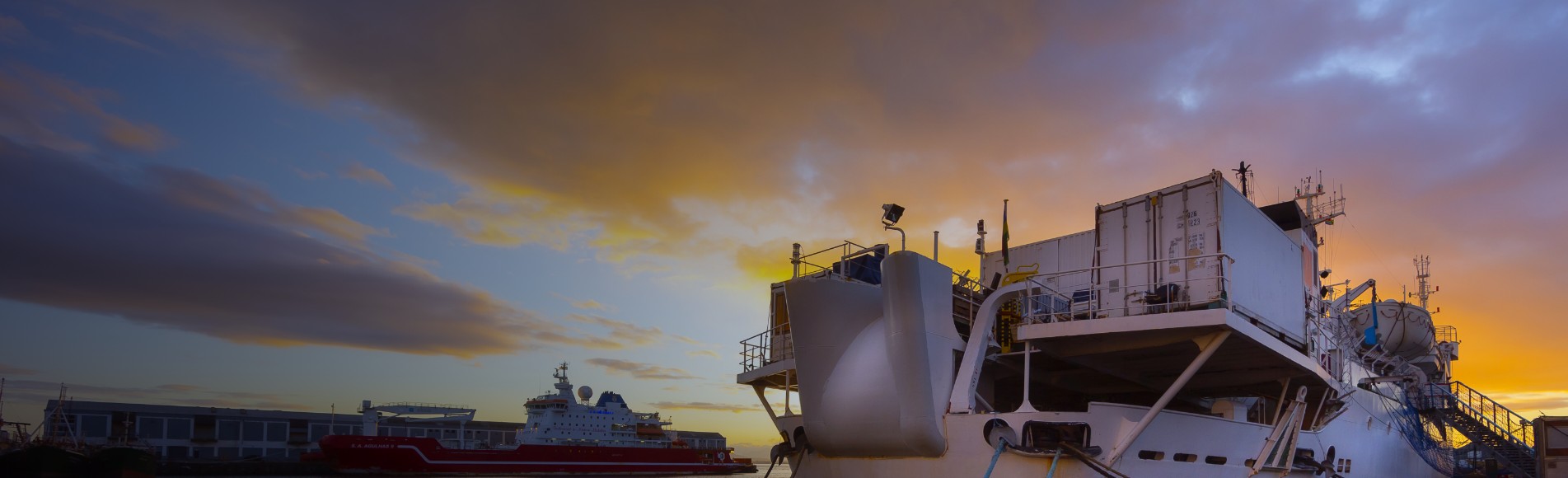 Safety at sea background image